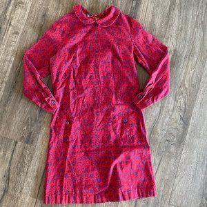 Vintage Girls Peter Pan Collar Eagle Motif Dress